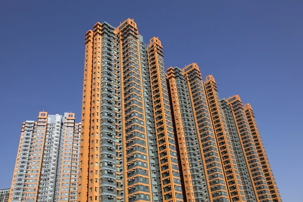Highrise flerbostadshus i kowloon, Hongkong — Stockfoto