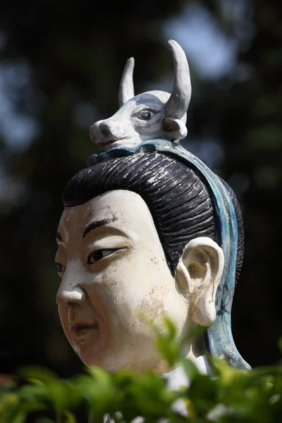 Ritratto di una statua buddista, Hong Kong — Foto Stock