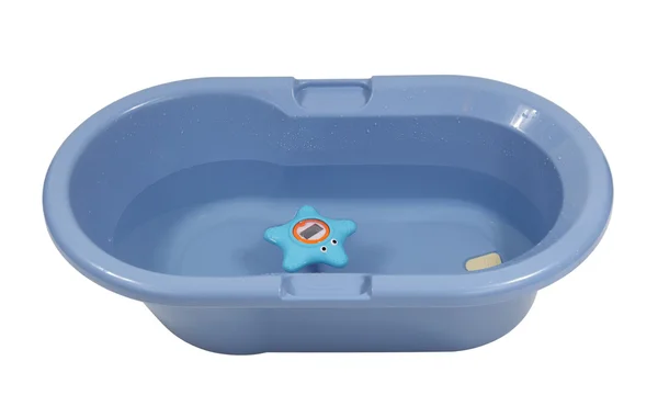 Blue baby bathtub — Stok Foto