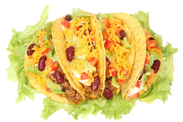 Heerlijke Mexicaanse tacos — Stockfoto
