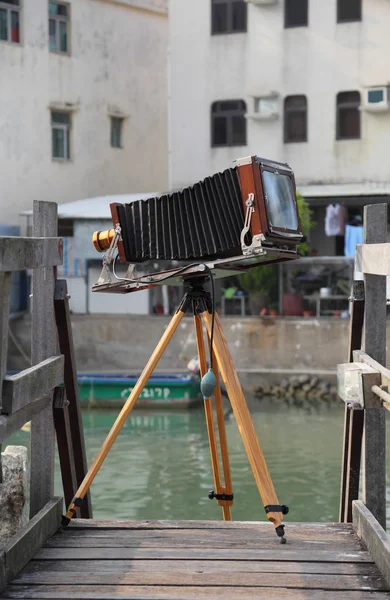 stock image Vintage old large format camera