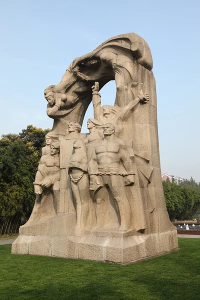 Пам'ятник на довгий Хуа кладовища в Шанхаї, Китай. — стокове фото