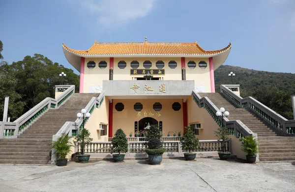 Βουδιστικός ναός στην tian μαύρισμα, Χονγκ Κονγκ, Κίνα — Φωτογραφία Αρχείου