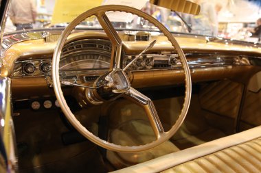 Interior of the 1958 Oldsmobile clipart