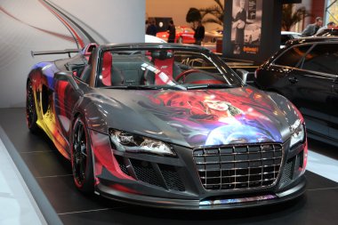 Audi R8 from ABT shown at the Essen Motor Show clipart