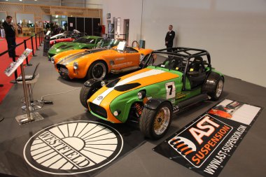Sportscars shown at the Essen Motor Show clipart