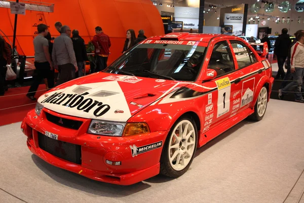 Mitsubishi lancer evo vi rally corrida carro — Fotografia de Stock