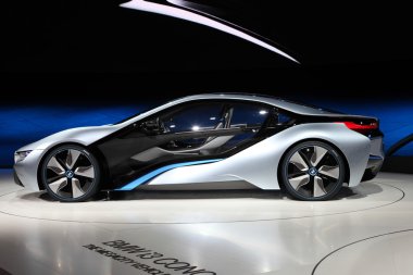 BMW electric concept car i8 clipart
