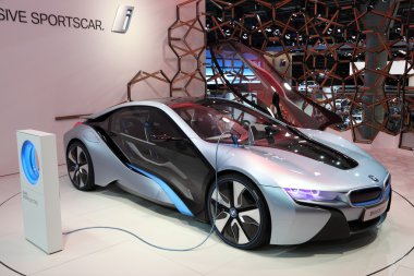 BMW electric concept car i8 clipart