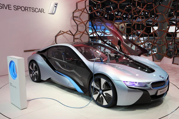 BMW i8 samochód elektryczny koncepcja — Zdjęcie stockowe