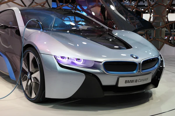BMW i8 samochód elektryczny koncepcja — Zdjęcie stockowe