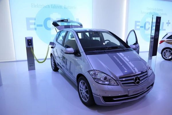 Mercedes benz a sınıfı e hücreli elektrikli otomobil — Stok fotoğraf
