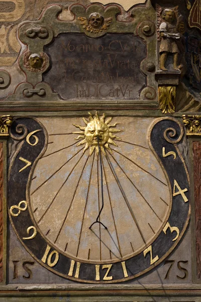 Old sundial from the 16th century — Stock Photo, Image
