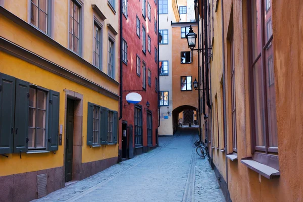 Rue étroite à Gamla Stan, Stockholm — Photo
