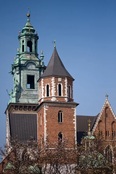 Wieża zamku Wawelskiego. Kraków, Polska. — Zdjęcie stockowe