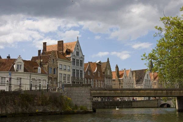 Vieille architecture de ville, Bruges, Belgique — Photo