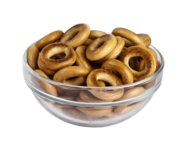 stock image Bagels in plate isolated