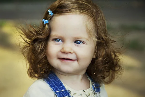 Baby girl happy portrait — Stock Photo, Image