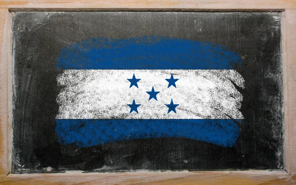 黒板にチョークで描かれたホンジュラスの旗 — ストック写真