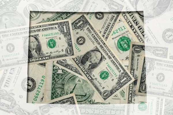 Περίγραμμα του Κολοράντο με διαφανή αμερικανικό δολάριο διπλωμένο — Φωτογραφία Αρχείου