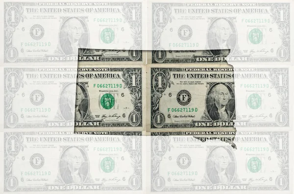 Окреслити карта Південна Дакота з прозорого американський долар заборони — стокове фото
