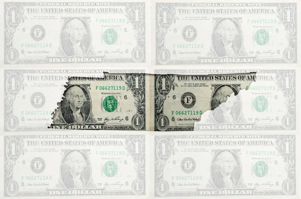 Konturkarta över tennessee med transparent amerikanska dollar bankno — Stockfoto