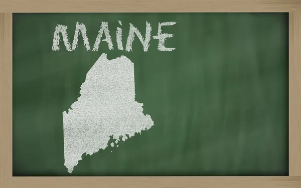 Карта Мэрилэнда на доске — стоковое фото