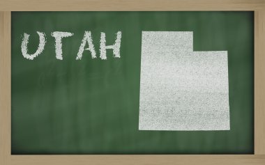 Utah anahat haritada yazı tahtası