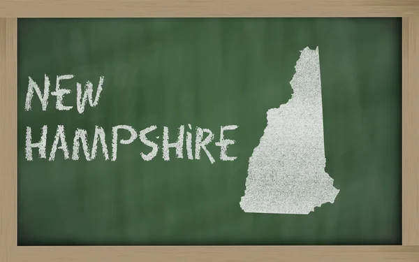 New Hampshire anahat haritada yazı tahtası — Stok fotoğraf