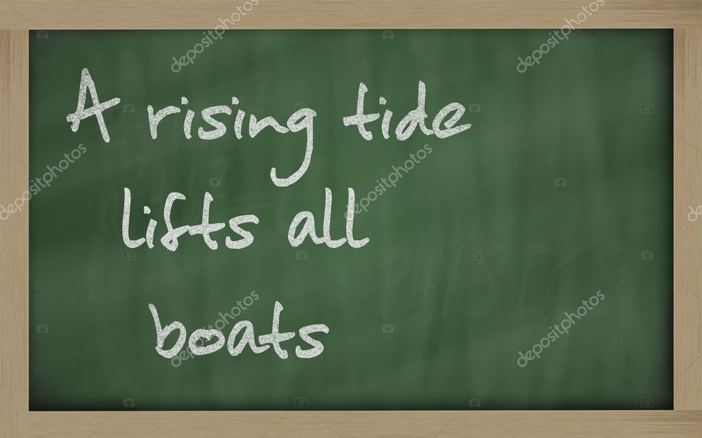 A Rising Tide Lifts All Boats Print A Rising Tide Quote 