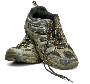 Dirty work shoes clipart