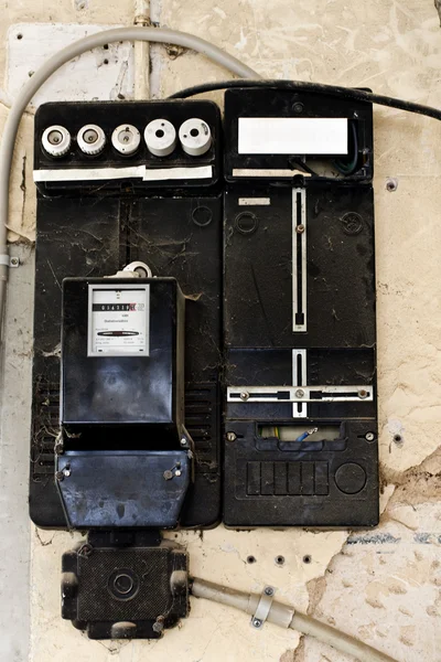 Medidor elétrico velho — Fotografia de Stock