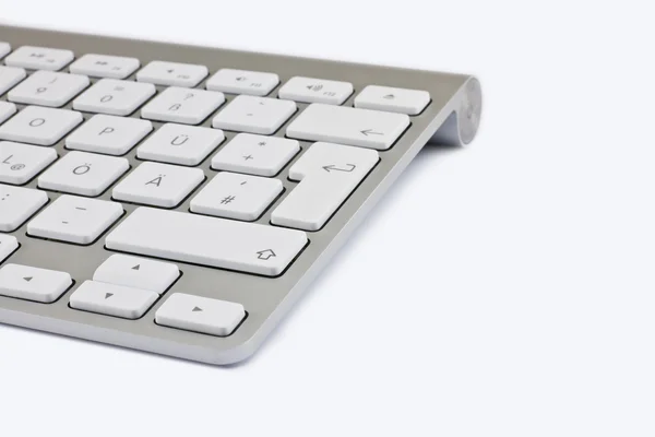 Aluminium keyboard — Stock Photo, Image