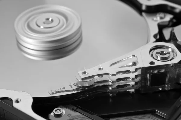 Hard disk in motion - one-three — Stock Photo, Image