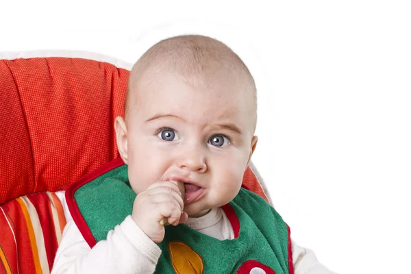 Bebê comer — Fotografia de Stock