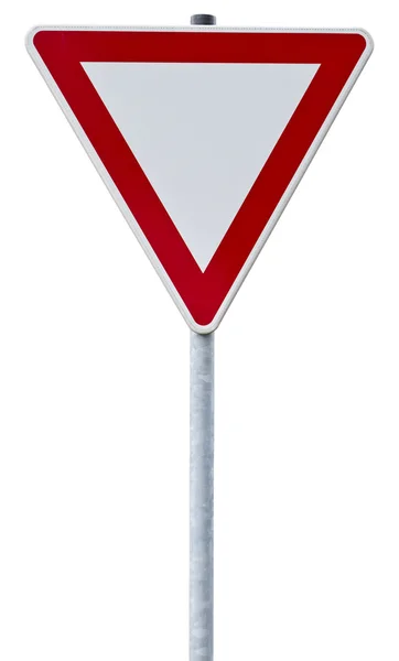 Alman kırpma yolu ile yolu işaret ver — Stok fotoğraf