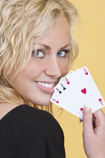 Holding All The Aces — Stock Photo, Image