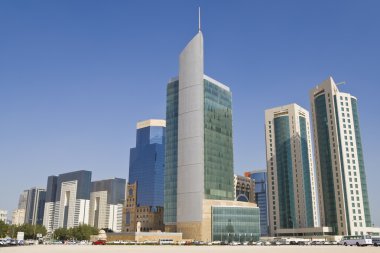 Doha Financial District Skyline, Qatar clipart