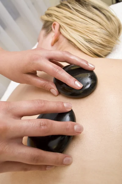 Hot Stone Massage — Stock Photo, Image