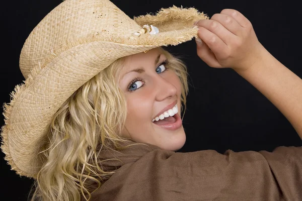 Happy In A Hat — Stock Photo, Image