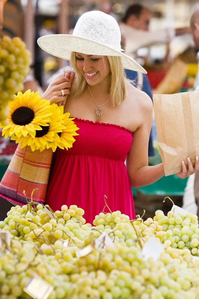Shopping In The Market Royalty Free Stock Images