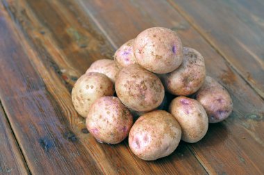 Potatoes on the table clipart