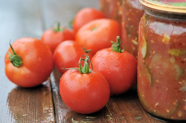 Konservering tomater — Stockfoto
