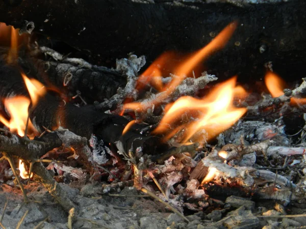 Лагерь огня — стоковое фото