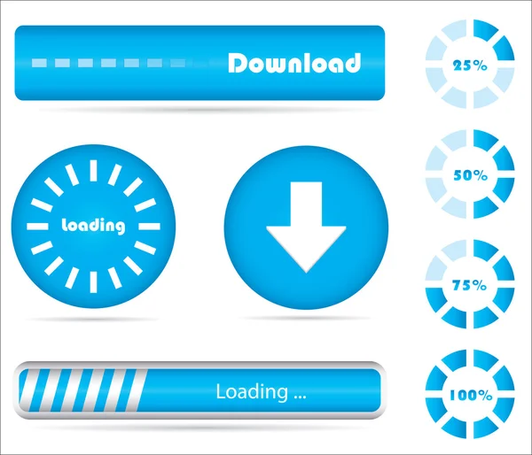 stock vector Collection of modern preloaders