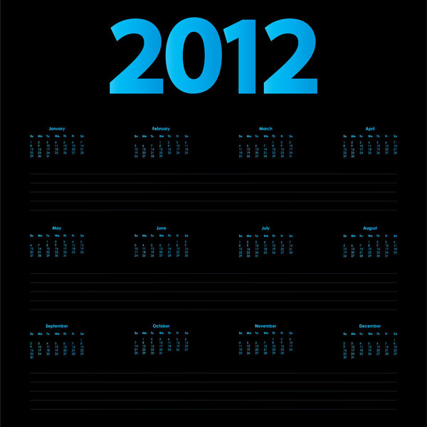 Special 2012 calendar