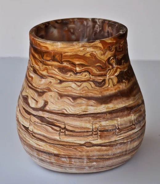 Ceramic Vase with Peruvian Design Stock Picture