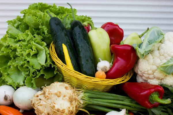 Свежие органические овощи — стоковое фото