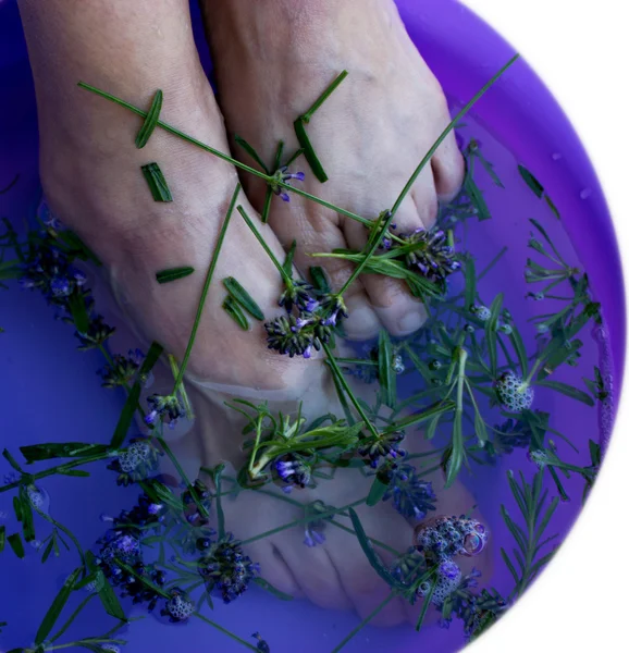 stock image Middle woman's foots