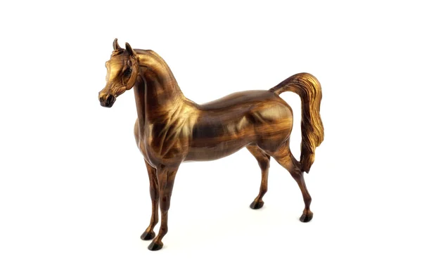 stock image Glossy model horse breeds Arab on a white background.